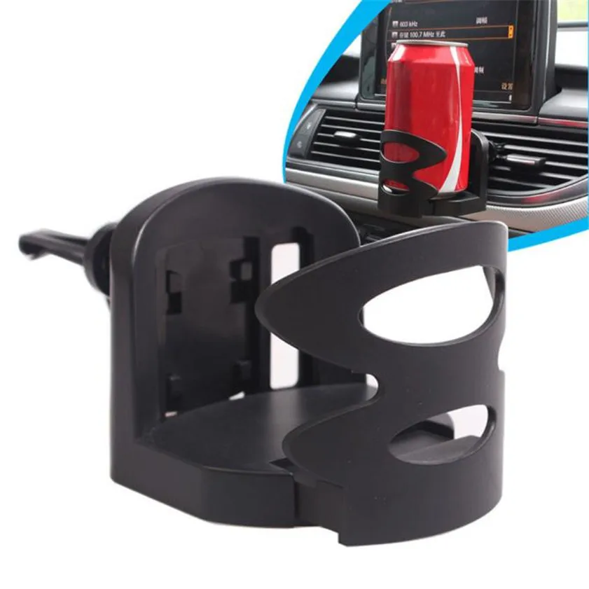 High quality Car Air Vent Outlet Mount Cups Bottle Drinks Black Stand