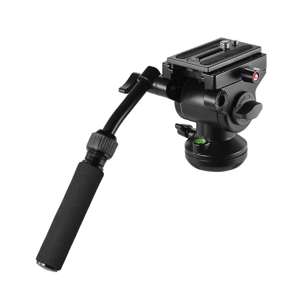 Andoer видеокамера штатив экшн жидкость тяга головка; гидравлика панорамная Фотографическая головка для Canon Nikon sony DSLR камеры