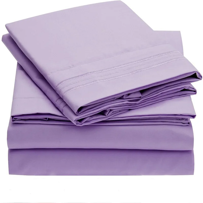 Комплект постельного белья из 4 предметов простынь наволочка|sheet set|fitted sheet setbed |