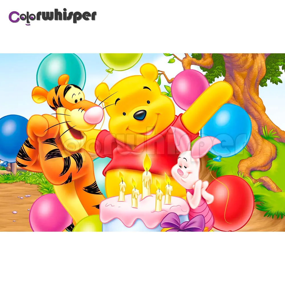 

Diamond Painting Full Square/Round Daimond Painting"Cartoon Animal Winnie The Pooh Elephant"Mosaic Rhinestone Embroidery LE02131