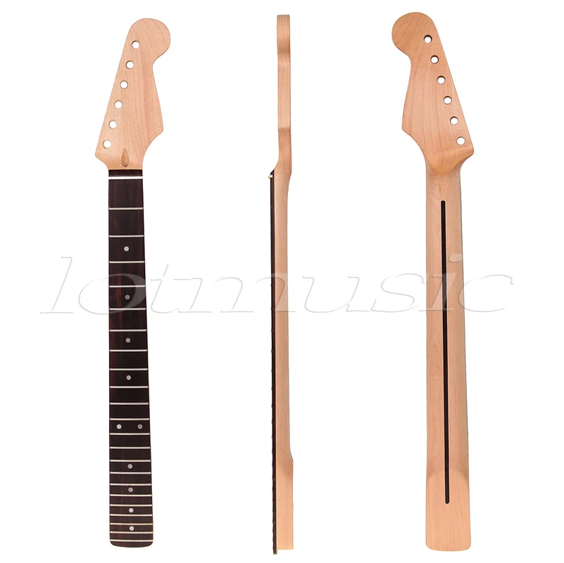 Maple Guitar Neck Rosewood Fingerboard 22 Frets For
