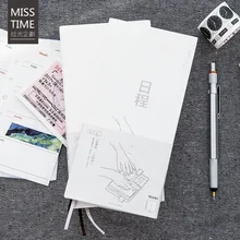 Простой дизайн студенческий блокнот DIY бизнес-блокнот наклейки для дневника путешествия журнал ежедневная заметка школьные офисные принадлежности