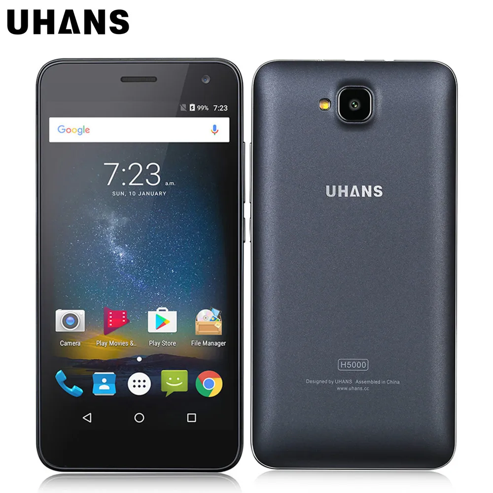 Original Uhans H5000 4G Mobile Phone Android 6 0 5 Inch MTK6737 Quad Core 3G RAM