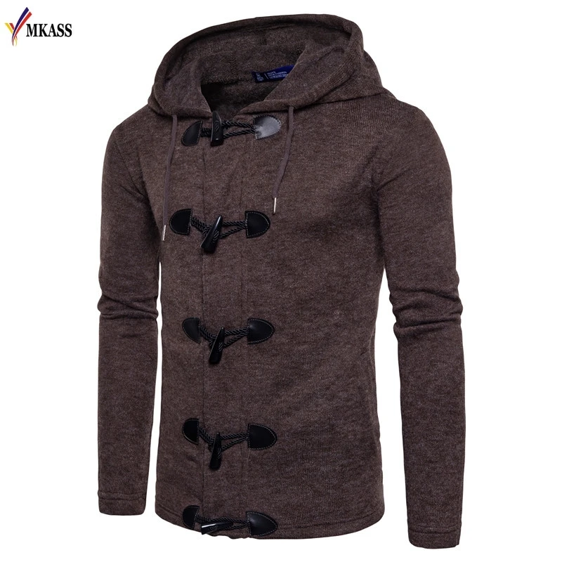 2017 Men Sweater Spring Autumn Warm Knitwear Cardigans Coat Casual Slim fit Sudaderas Jackets Men Multi-pocket Sweatercoat S-XXL