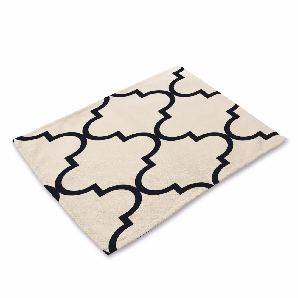 Fashion Geometry Pattern Table Mat Geometry Table Napkin Placemat Kitchen Decoration Dining Accessories Fashion Geometry Pattern Table Mat Geometry Table Napkin Placemat Kitchen Decoration Dining Accessories