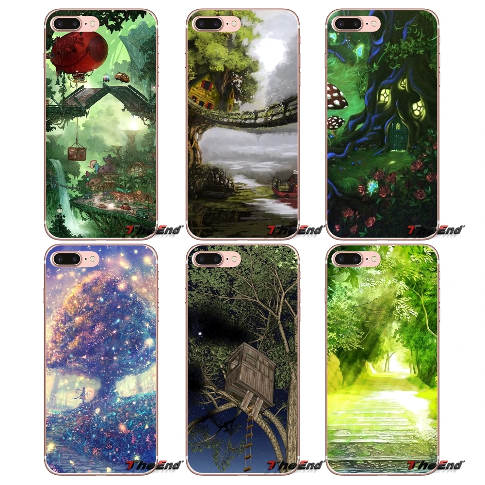 Magic Tree House anime Soft TPU Case Cover For Samsung Galaxy S2 S3 S4 S5 MINI S6 S7 edge S8 S9 Plus Note 2 3 4 5 8 Coque Fundas | Мобильные
