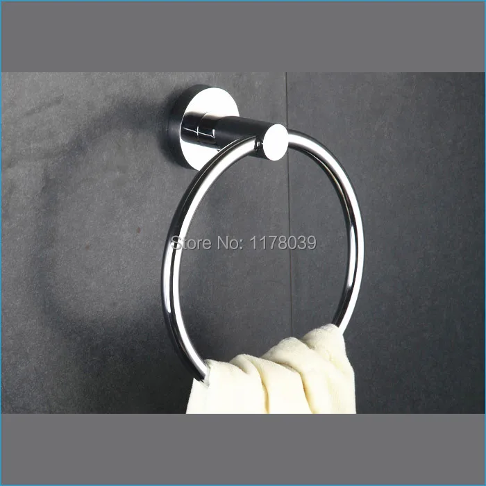 stainless steel bathroom decorative towel ring,wall mount bath towel ring,Free Shipping J15503