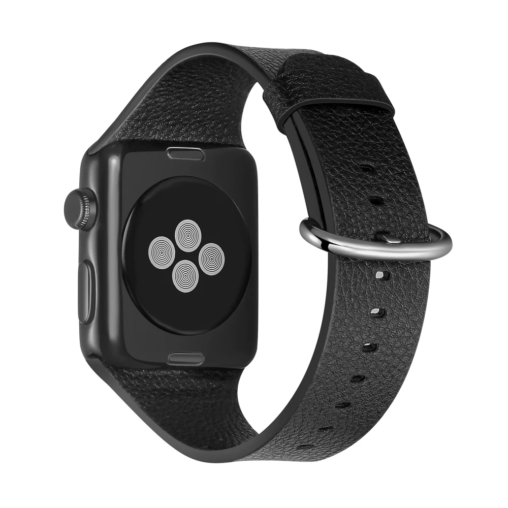 

OSRUI Genuine Leather strap for apple watch series 4/3/2/1 band 42mm/38mm/44mm/40mm correa bracelet wrist belt for iwatch