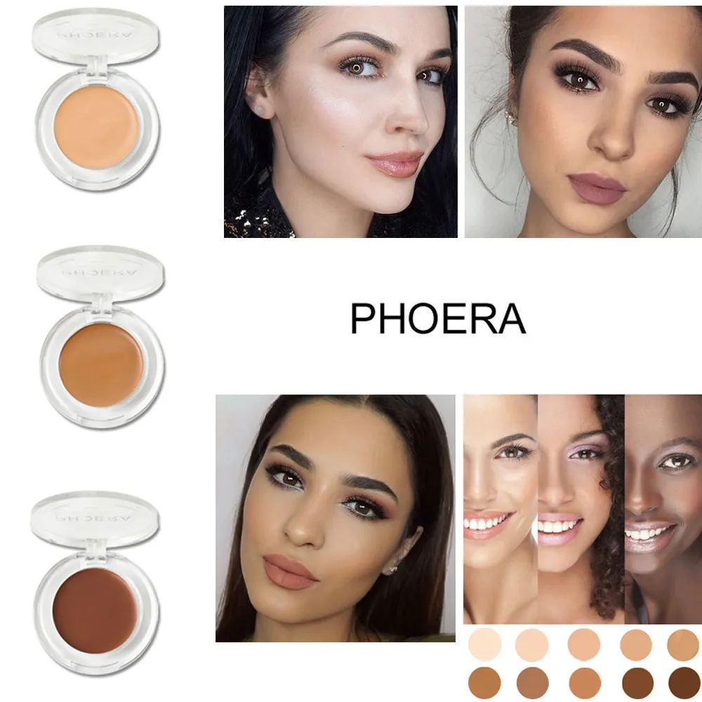 

Natural Face Makeup Concealer Foundation Palette Creamy Moisturizing Makeup Concealer Makeup Silky Smooth TextureTool For Lady