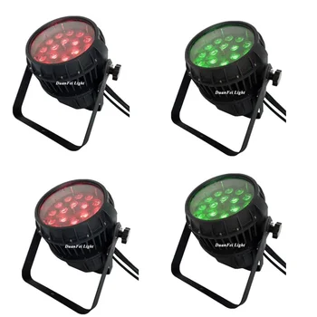 

6pcs/lot outdoor zoom par led rgbwa ip65 disco par cans 18x15w ip65 led zoom par