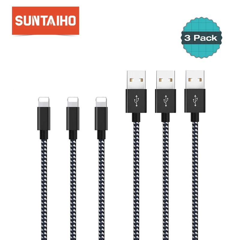 3pcs/lot Suntaiho For fast Charger Adapter Cable for iPhone XS XR X 8 7 6 USB lighting Cable For IPad Air/Pro/Mini IOS 11 10 3pcs/lot Suntaiho For fast Charger Adapter Cable for iPhone XS XR X 8 7 6 USB lighting Cable For IPad Air/Pro/Mini IOS 11 10