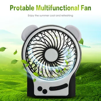 

Portable Mini USB Fan Multifunctional Rechargeable Desktop Fan Handheld Personal Cooling Fan 3 Modes Wind Speeds Adjustable