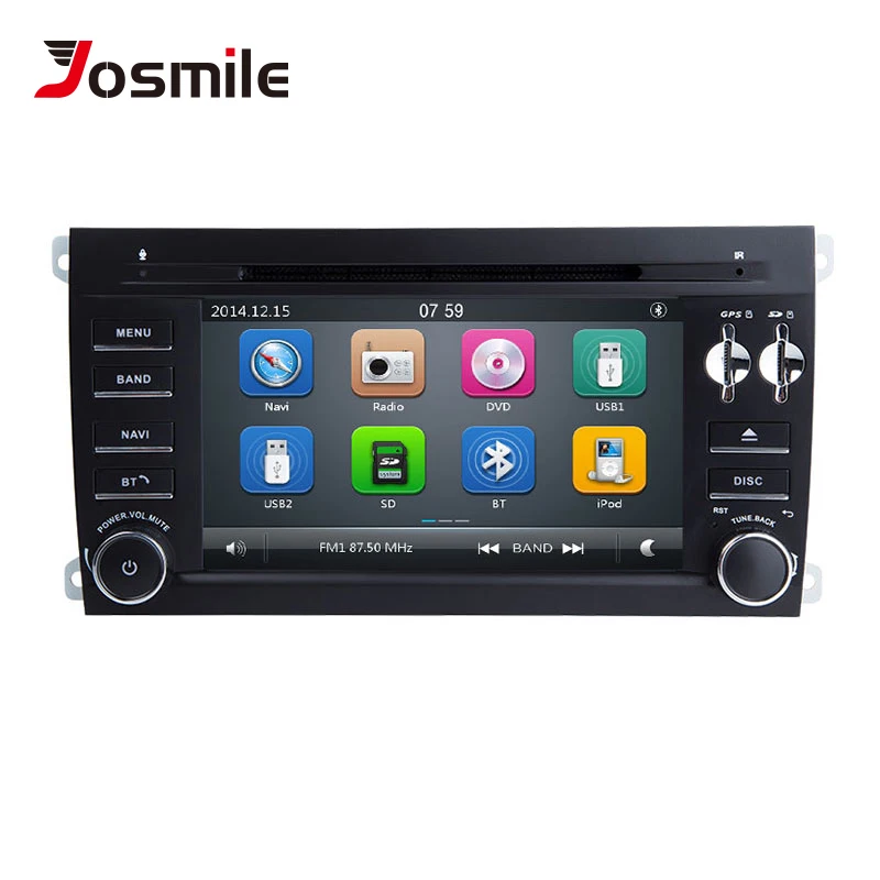 

2 Din Car DVD Player For Porsche Cayenne 2003 2004 2005 2006 2007 2008 2009 2010 Multimedia GPS Navigation Radio Head Unit 125mm