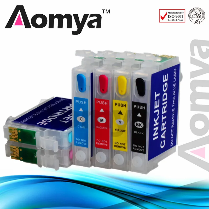 Aomya 6 color Refill Ink Cartridge compatible for Epson T0791 Stylus Photo PX660 P50 PX650
