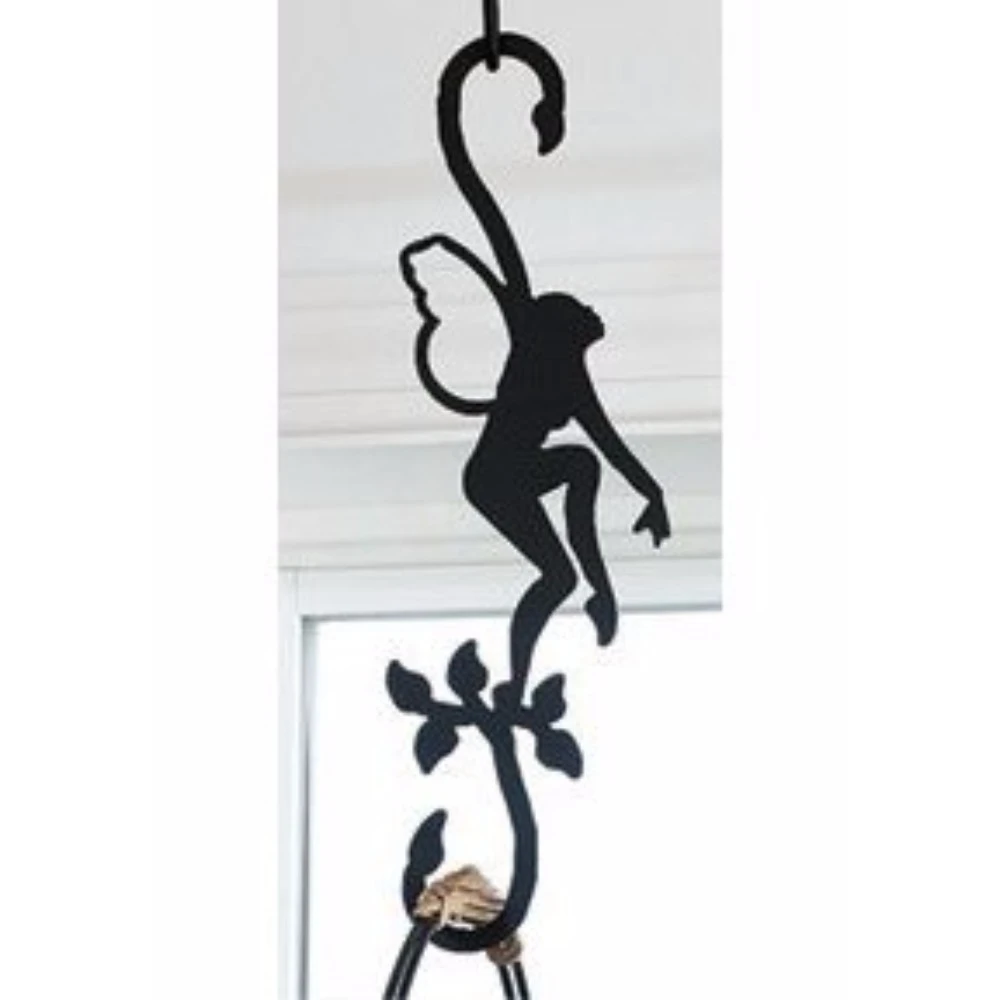Village Wrought Iron SH-D-59 Garden Fairy S-Hook - Black