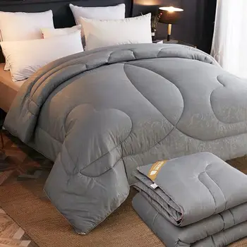 

2019 New Vintage gray pink Winter thicken bedding quilts spring&autumn students dormitory keep warm duvet with filling quilted