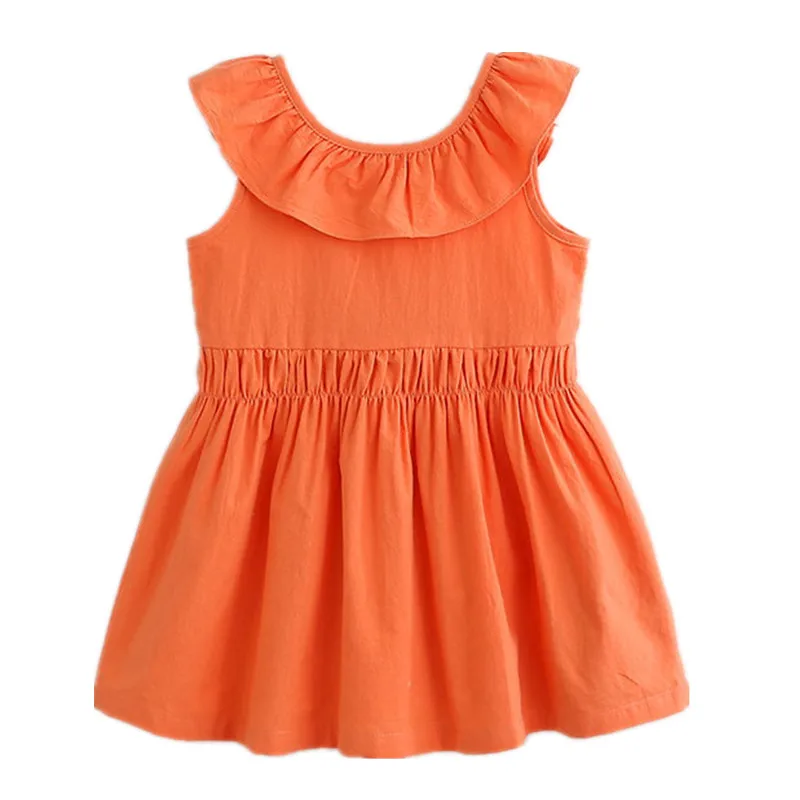 Fashion summer girls bow dress lovely kids princess casual dress High