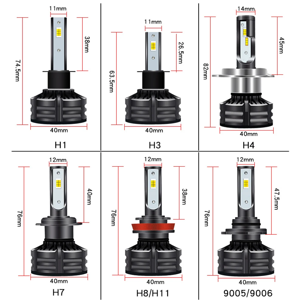 Светодиодный фонарь для автомобильных фар H4 9012 H8 3000 K/4300 K/6000 K для LEXUS lx 470 gs 450h gx 460 для MERCEDES-BENZ amg g 63 gls 350d и т. Д