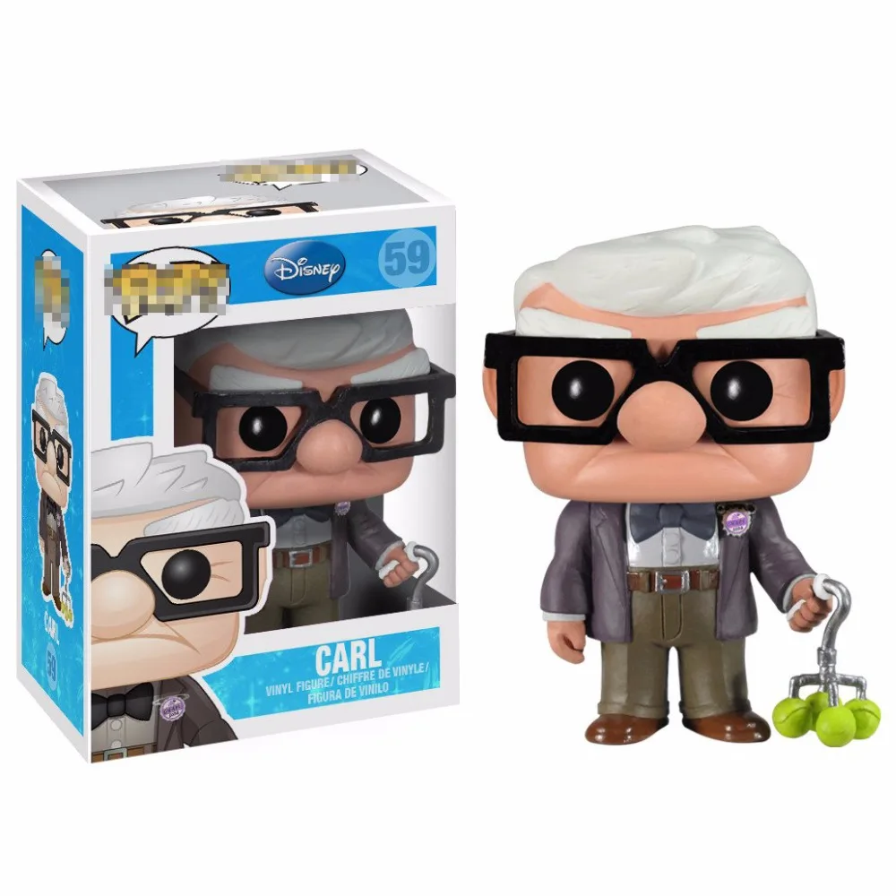 

Action Up Carl Figure Toys Carl Fredricksen and Ellie Funko 59# Model Toys Collection Gift Cartoon Movie Up Souvenir Edition