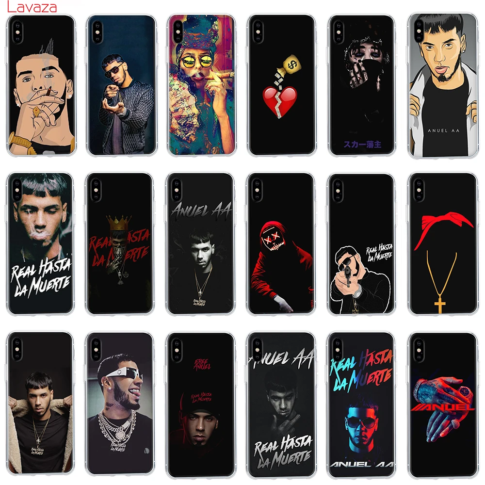 Lavaza Anuel aa FreeAnuel Case for Apple iPhone 6 6s 7 8 Plus X 5 5S SE Cover XS Max XR Cases | Мобильные телефоны и