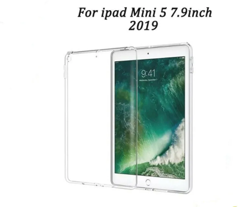 50 шт./лот DHL силиконовый прозрачный чехол для Apple iPad Mini5 7,9 дюйма Капа принципиально