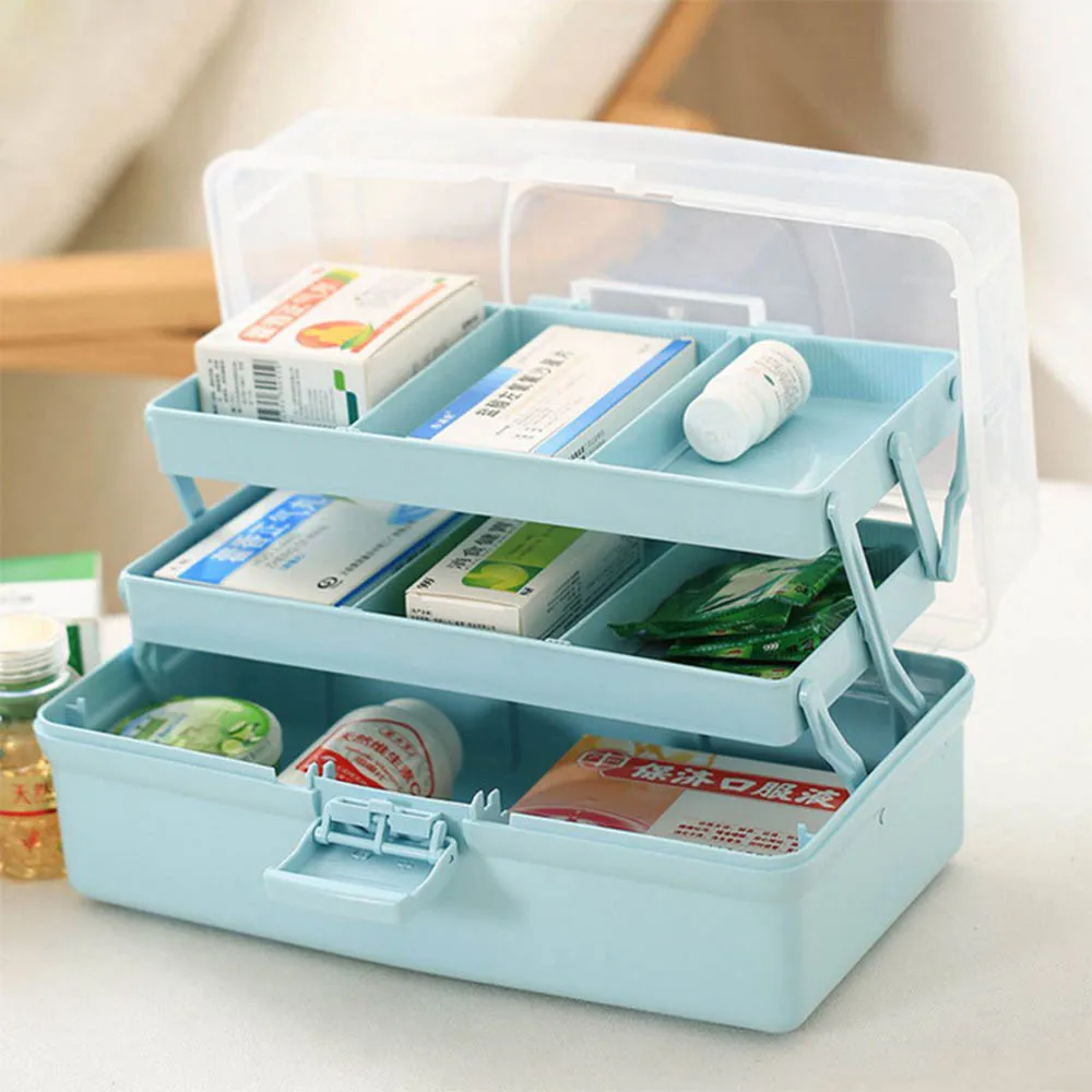 Portable3 layer multi functional storage box large capacity storage box