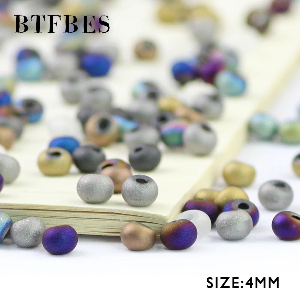 BTFBES Φ шар Австрийские хрустальные бусины 4*6 мм 100 шт покрытые чешским стеклом