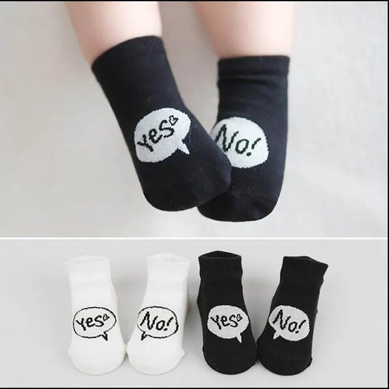 hot sale yes/no print Baby Socks,Warm New baby Socks lovely baby boy/girls fleece floor socks Socks 0-24m