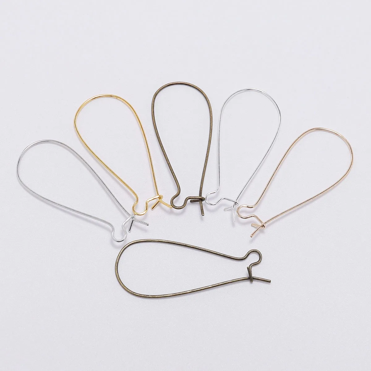 

50pcs/lot Silver Gold Bronze French Lever Earring hooks Ear Wires Earrings Findings For Jewelry Making DIY Accessories Supplies