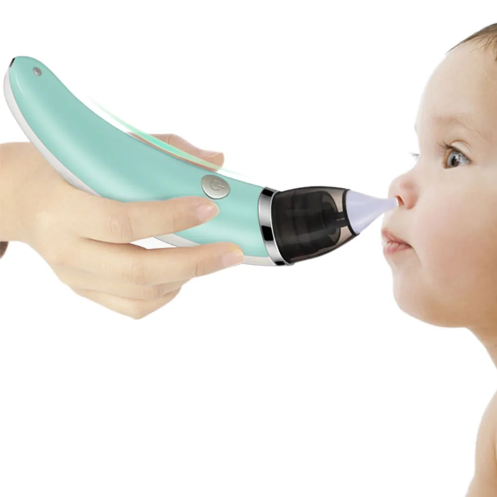 Детский USB носовой аспиратор Электрический Безопасный гигиенический очиститель носа с 2 размерами кончиков носа и оральные сопли присоски для новорожденных