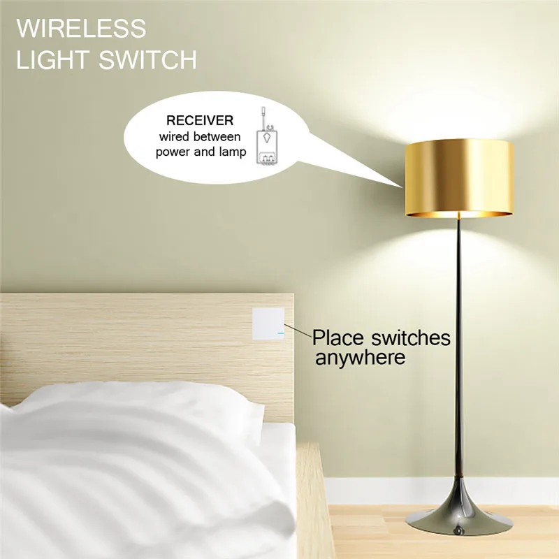

switch wifi wall control light smart 220v remote wireless switch wireless switches waterproof touch push button switch