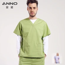 ANNO, медицинская форма, набор скрабов для женщин, мужчин, медсестры, больница, стоматологический спа, салон красоты, рабочая одежда, Хирургическая Одежда, медицинская одежда