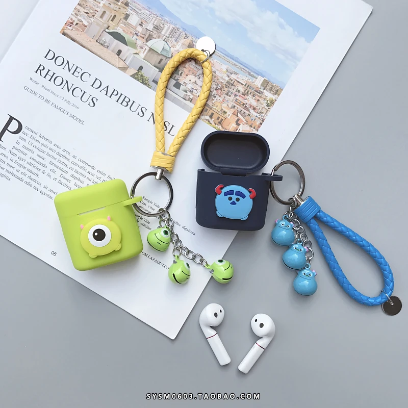Большая мультяшная сумка для глаз наушников huawei Flypods/Freebuds2Pro мягкий силиконовый