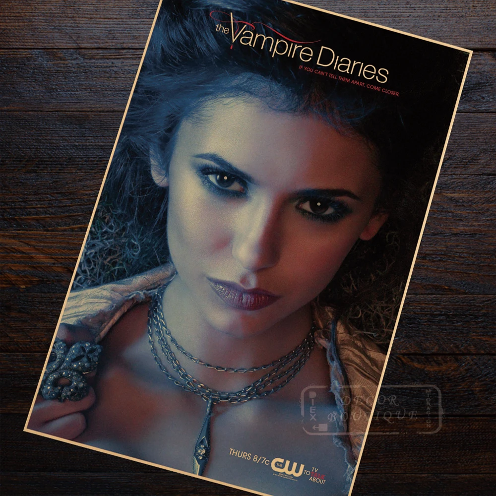 

Elena Gilbert The Vampire Diaries Classic Retro Vintage Kraft Poster Decorative DIY Wall Canvas Sticker Home Bar Posters Decor G
