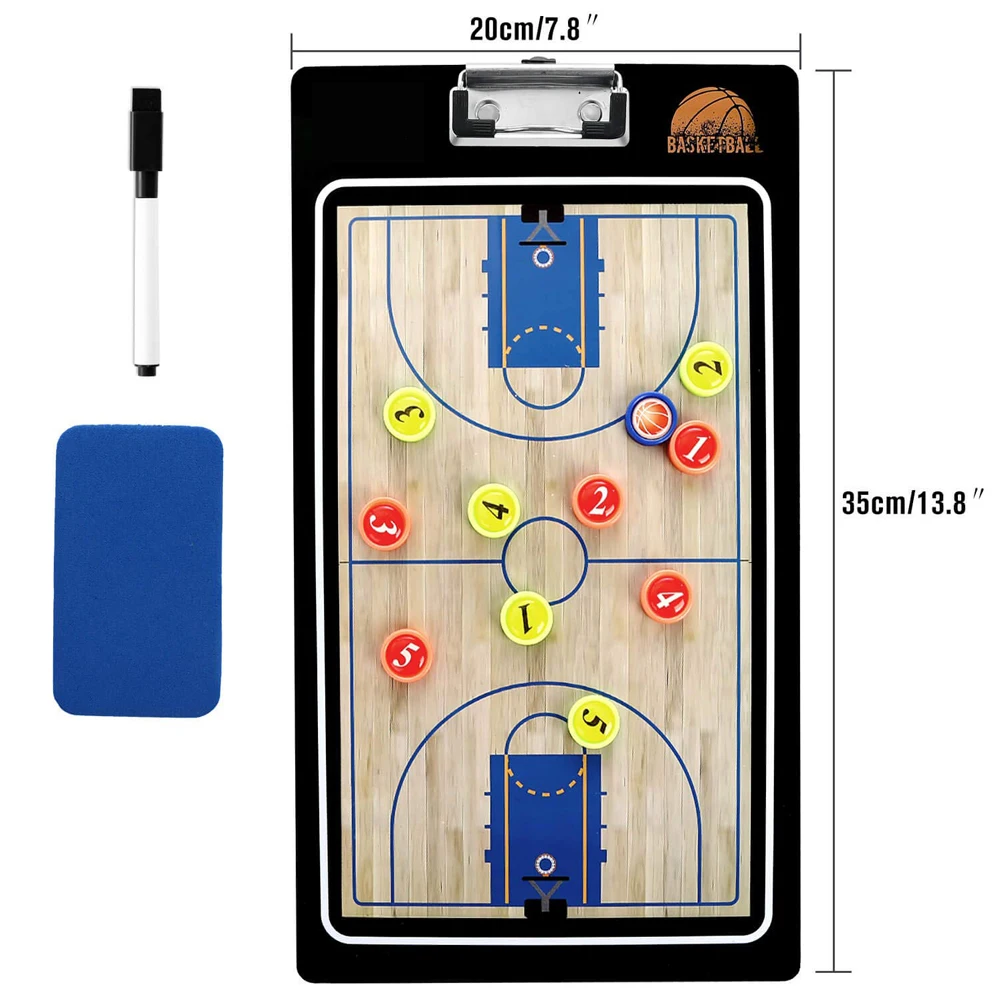 Новая магнитная баскетбольная тактическая схема для тренера Складная Толстая каретная доска тактика набор с ручкой обучения буфер с фабрики