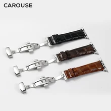 Кутить, из телячьей кожи, кожаный браслет для наручных часов Apple Watch, версии 4/3/2/1, 42 мм, 38 мм, версия для наручных часов Apple Watch, ремешок для iWatch, Версия 44 мм 40 мм ремешок для часов