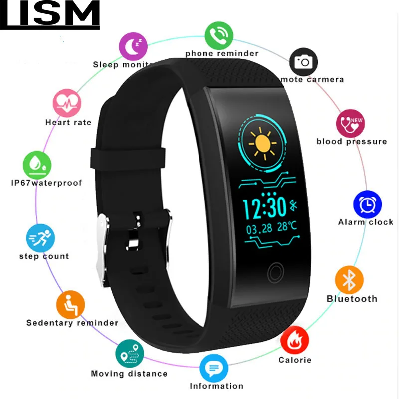 

Fitness Bracelet Smart Band Pedometer Bracelet Heart Rate Monitor IP68 Waterproof Tracker Intelligent Clock PK Mi Band 3 2 Reloj