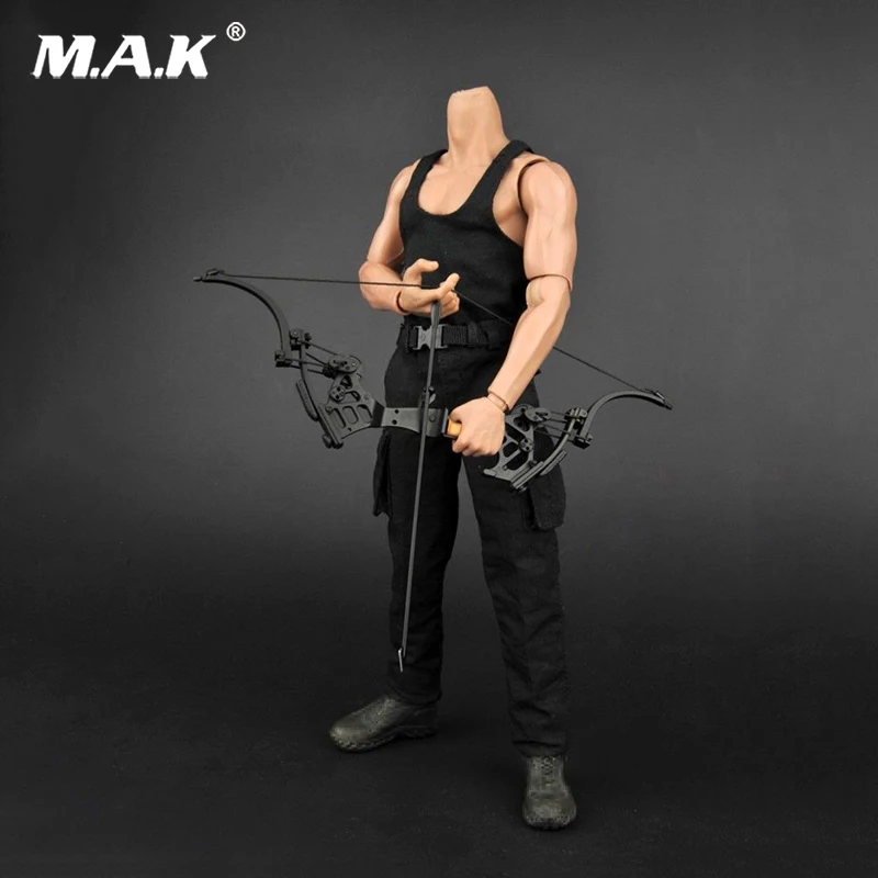 

For Collection 1/6 Scale Black Vest Pants Clothes Suits Set For 12"Male Figure Body Model Toys Acc