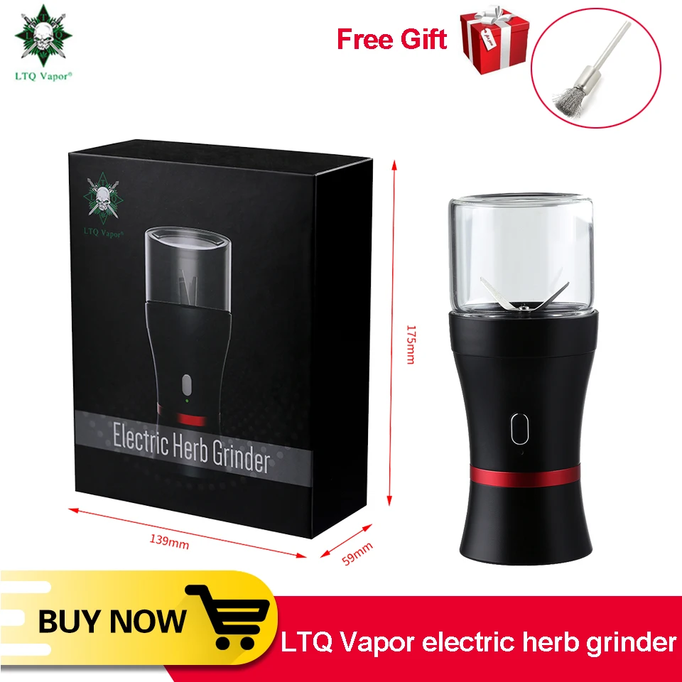 

Electric Herb Grinder for Dry Herb Vaporizer Vape Pen Kit 1100mAh USB Rechargeable Battery Child-Lock Short-Circuit Protection