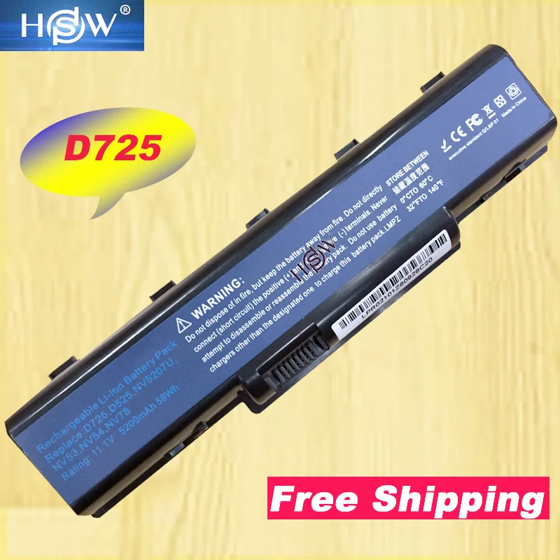 

HSW Laptop Battery For EMACHINE D525 D725 E525 E725 E527 E625 E627 G620 G627 G725 AS09A31 AS09A41 AS09A51 AS09A61 AS09A71