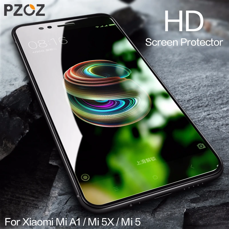 PZOZ xiaomi mi A1 5X закаленное стекло 3D полное покрытие защитная пленка Xia mi 5 Pro 9H HD защита экрана xiaomi mi a1 mi a1 стекло