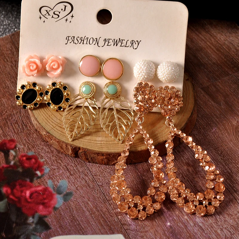 Новые модные женские аксессуары из мультфильма «Холодное сердце» ; День рождения смешивать и матч 6 пар/компл. симпатичный кулон серьги действует