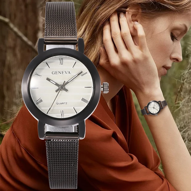 Women's Watch Ultra Thin Stainless Steel Quartz Watch Lady Casual Hours Bracelet Women's Watch Ultra Thin Stainless Steel Quartz Watch Lady Casual Hours Bracelet