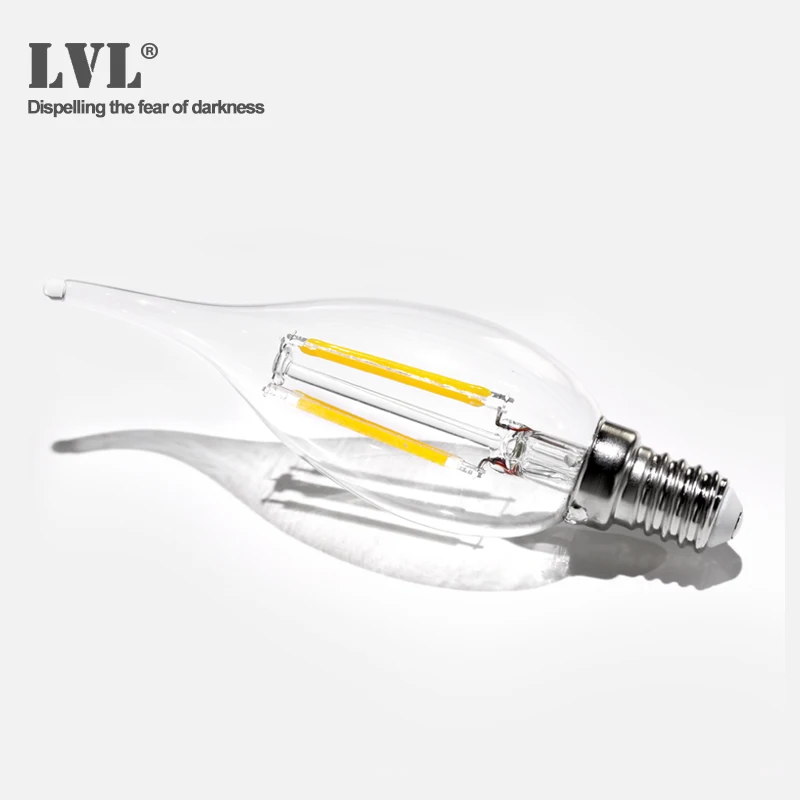 

Led Candle Bulb E14 2700K 2w Led Candle Light Bulb ac220v Vintage Filament Lamp For Chandelier Lighting Edison Lamp