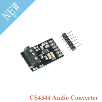 

CS4344 D/A Digital to Analog Stereo Audio Converter Module with Linear Analog Low-pass Filter Auto-speed I2S Port For Arduino