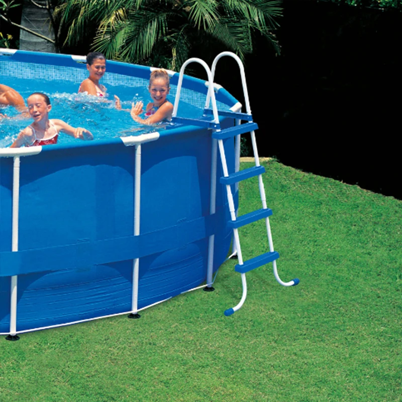 INTEX 366*76 см Piscina круглая рама набор для бассейна Трубная стойка пруд большой семейный бассейн с фильтрующим насосом B32001