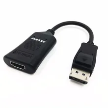 Adaptador HDMI-Modo Ativo DisplayPort para HDMI Macho para Fêmea Adaptador Suporta Seis Tela Ultra High Definition 4K Outp @ 60Hz