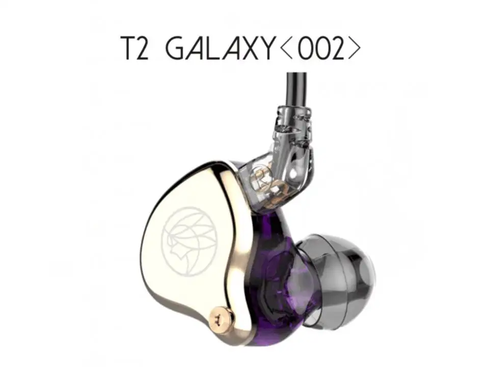 TFZ T2 Galaxy Graphene драйвер 2Pin 0,78 мм Съемный HiFi наушники-вкладыши IEMs - Цвет: 002 Gold