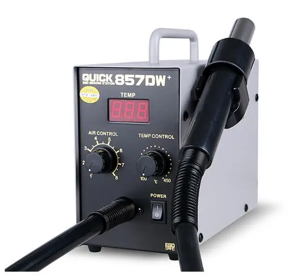 857DW + паяльная станция Термовоздушная пушка с нагревателем спиральный воздушный