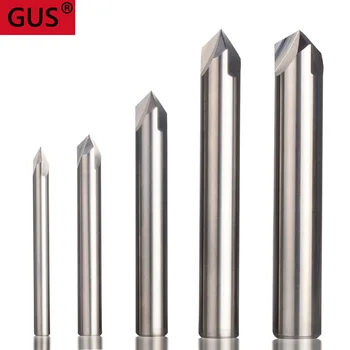 

1pc CNC tungsten carbide Chamfer milling cutter for aluminium and Copper,60 90 120 degree 3 flutes deburring end mill